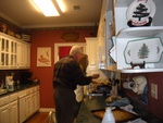 Uncle Dennis and Sarah Beth cooking