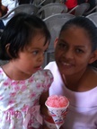 Two girls and a snow cone