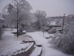 Backyard in Ice and Snow